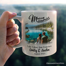 Carregar imagem no visualizador da galeria, Making Memories Personalized Vacation Themed Mug, Photo Upload Travel Souvenir
