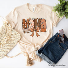 Load image into Gallery viewer, Mama Coquette Autumn T-Shirt, Cozy Fall Pumpkins for Mothers
