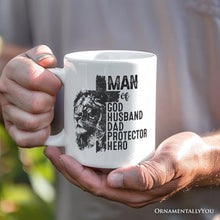 Carregar imagem no visualizador da galeria, Man of God Personalized Mug, Faith Christian Dad Gift with Custom Name
