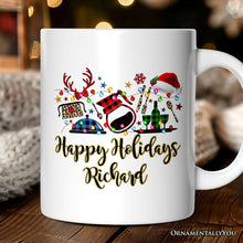 Carregar imagem no visualizador da galeria, Personalized Mug Waitress Buffalo Plaid Christmas Gift
