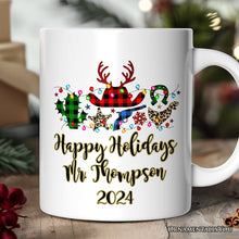 Carregar imagem no visualizador da galeria, Personalized Mug Buffalo Plaid Gunslinger Western Cowboy Style Christmas

