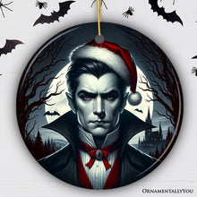 Load image into Gallery viewer, Midnight Terror Dracula Ornament, Sinister Holiday Keepsake and Halloween Tree Decor
