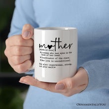 Carregar imagem no visualizador da galeria, Mother Definition Personalized Mug, Inspirational Mother Gift With Custom Name

