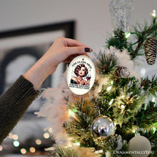 Carregar imagem no visualizador da galeria, One Glass Away Ornament, Sassy and Elegant Retro Holiday Gift and Decoration
