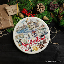 Carregar imagem no visualizador da galeria, Picturesque Switzerland Landmarks Ornament, Bern Travel Souvenir and Christmas Gift

