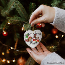 Load image into Gallery viewer, Santa&#39;s Favorite Football Player Ornament, Playful Athletic Christmas Gift
