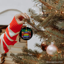 Carregar imagem no visualizador da galeria, Teacher's Colorful Crayon Christmas Tree Ornament, Fun and Festive Educator Gift

