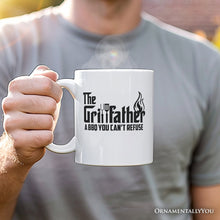 Carregar imagem no visualizador da galeria, The Grillfather Personalized Mug, BBQ Dad Gift with Custom Name
