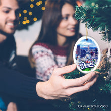 Carregar imagem no visualizador da galeria, Vibrant Watercolor Art Denver Ornament, Colorado Souvenir
