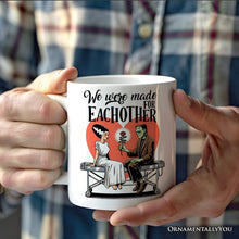 Load image into Gallery viewer, Vintage Frankenstein and Bride Personalized Mug for Couple, We Were Made for Each Other Vintage Romantic Gift With Custom Names
