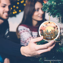 Load image into Gallery viewer, Vintage Los Angeles Paradise City of Angels Ornament, Ceramic California Vacation Souvenir
