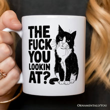 Carregar imagem no visualizador da galeria, What Are You Looking At Personalized Mug, Cat Lover Gift With Custom Name
