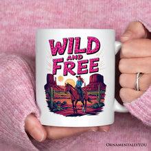 Carregar imagem no visualizador da galeria, Wild And Free Western Personalized Mug, Woman Gift With Custom Name
