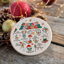 Load image into Gallery viewer, 12 Days of Science Ornament, Christmas Gift for Scientist Nerd or Teacher

