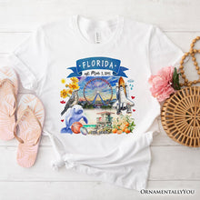 Carregar imagem no visualizador da galeria, Artistic Florida State Themes and Landmarks T-Shirt, Tee for History and Travel Lovers
