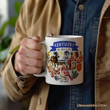 Carregar imagem no visualizador da galeria, Artistic Kentucky State Themes and Landmarks Personalized Mug With Custom Name

