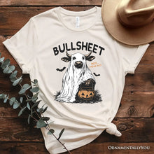Load image into Gallery viewer, Bullsheet Halloween Bull T-Shirt, Hilarious Cow Tee for Trick-or-Treaters
