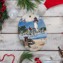 Load image into Gallery viewer, Coast Guard Heritage Christmas Ornament, Massachusetts Souvenir and Gift

