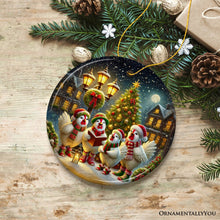 Load image into Gallery viewer, Delightful Victorian Chicken Carolers Ornament, Cozy Christmas Tree Decor
