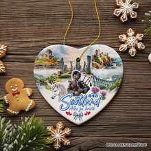 Load image into Gallery viewer, Enchanting Scotland Christmas Ornament, Celtic Culture and Heritage Edinburgh Souvenir and Gift
