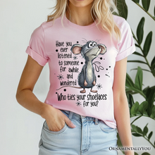 Carregar imagem no visualizador da galeria, Funny Mouse Sarcastic T-Shirt, Who Ties Your Shoelaces Humor Quote Tee
