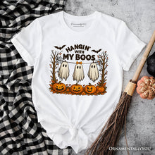 Carregar imagem no visualizador da galeria, Hanging with My Boos Ghost T-Shirt, Funny Halloween Spooky Season Tee
