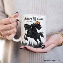 Carregar imagem no visualizador da galeria, Headless Horseman Spooky Halloween Personalized Mug, The Legend of Sleepy Hollow Gift With Custom Name
