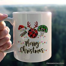Carregar imagem no visualizador da galeria, Personalized Mug Basketball Buffalo Plaid Christmas, Team and Coaches Gift
