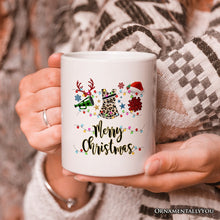 Carregar imagem no visualizador da galeria, Personalized Mug Cheerleader Buffalo Plaid Christmas, Cheer Mom Gift
