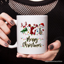Carregar imagem no visualizador da galeria, Personalized Mug Cheer Buffalo Plaid Christmas, Cheer Team or Coach Gift
