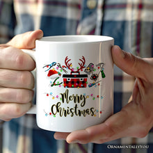 Carregar imagem no visualizador da galeria, Personalized Mug Handyman Buffalo Plaid Christmas Woodworking Gift
