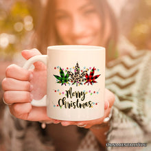Carregar imagem no visualizador da galeria, Personalized Mug Marijuanna Buffalo Plaid Christmas Cannabis Gift
