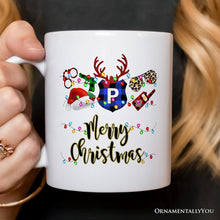 Carregar imagem no visualizador da galeria, Personalized Mug Police Officer Christmas Buffalo Plaid Christmas
