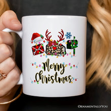 Carregar imagem no visualizador da galeria, Personalized Mug Postal Worker Buffalo Plaid Christmas Gift
