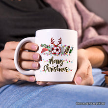 Carregar imagem no visualizador da galeria, Personalized Mug Soccer Buffalo Plaid Christmas, Team and Coaches Gift
