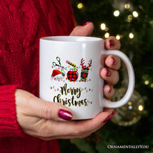 Carregar imagem no visualizador da galeria, Personalized Mug Merry Christmas Plaid Teacher, School Professional Gift
