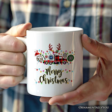 Carregar imagem no visualizador da galeria, Personalized Mug Truck Driver and Logistics Buffalo Plaid Christmas, Freight Delivery and Dispatcher Gift
