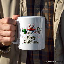 Carregar imagem no visualizador da galeria, Personalized Mug Buffalo Plaid Gunslinger Western Cowboy Style Christmas
