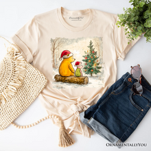 Carregar imagem no visualizador da galeria, Pooh Bear Christmas With Friends T-Shirt, Cozy Heartwarming Holiday Tee
