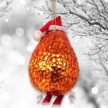 Carregar imagem no visualizador da galeria, Skiing Hedgehog Christmas Glass Ornament
