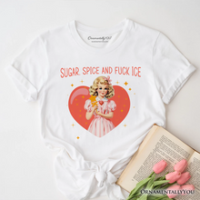 Cargar imagen en el visor de la galería, Sugar Spice and Fuck Ice Retro Protest T-Shirt, Vintage Social Justice Tee
