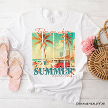 Carregar imagem no visualizador da galeria, Summer Never Ends T-Shirt, Vintage White and Natural Van Tee
