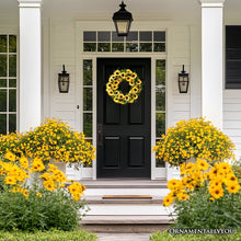 Carregar imagem no visualizador da galeria, Sunflower Wreath for Front Door or Home, 20 Inches
