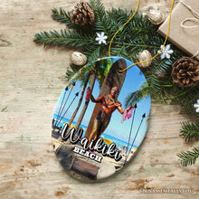 Carregar imagem no visualizador da galeria, Waikiki Beach Hawaiian Paradise Ornament, Pacific Island Cultural Christmas Gift and Souvenir
