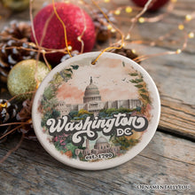 Carregar imagem no visualizador da galeria, Washington DC Vintage Capitol Building Ornament, United States Capital Gift Souvenir
