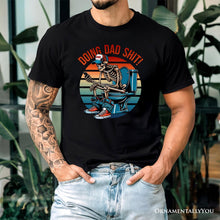 Carregar imagem no visualizador da galeria, Doing Dad Stuff Skeleton T-Shirt, White and Black Funny Retro Tee for Bold Fathers
