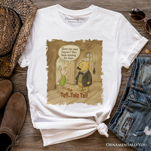 Load image into Gallery viewer, Edgar Allan Pooh T-Shirt, Vintage Halloween Mystery Piglet and Eeyore Tale Tee
