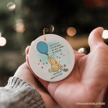 Load image into Gallery viewer, Life&#39;s Ups and Downs are Easier With a Friend Ornament, Pooh Bear&#39;s Uplifting Quote Christmas Keepsake and Decor
