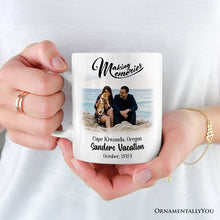 Carregar imagem no visualizador da galeria, Making Memories Personalized Vacation Themed Mug, Photo Upload Travel Souvenir
