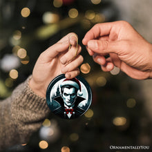 Load image into Gallery viewer, Midnight Terror Dracula Ornament, Sinister Holiday Keepsake and Halloween Tree Decor
